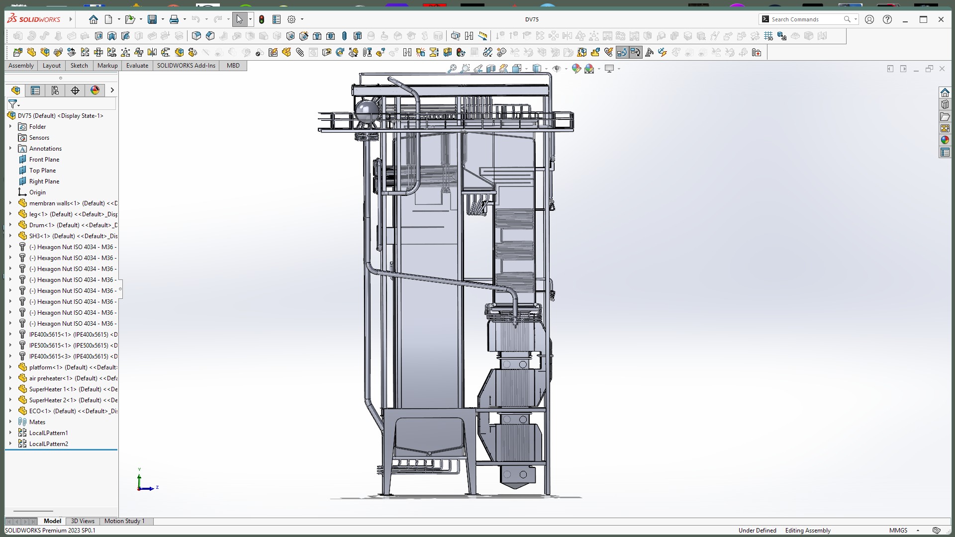 DV-75锅炉的经济器